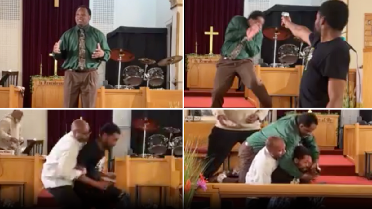 Video: Man attempts to shoot North Braddock church pastor during live